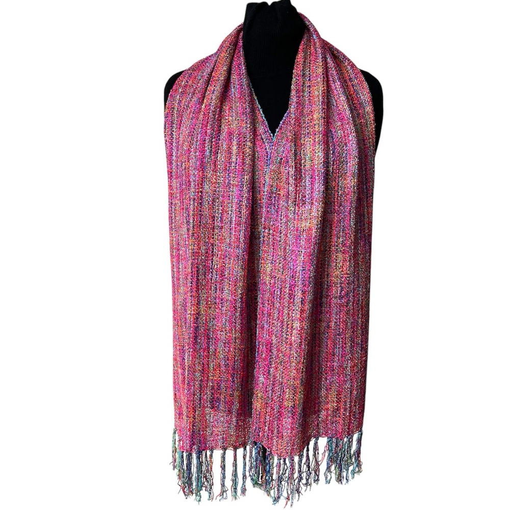 Mucros Weavers fringed scarf- Made in Ireland